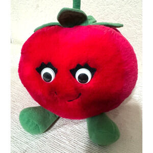 Vintage 1982 DEL MONTE Reddie Tomato Country Yumkin 8" Plush Stuffed Animal